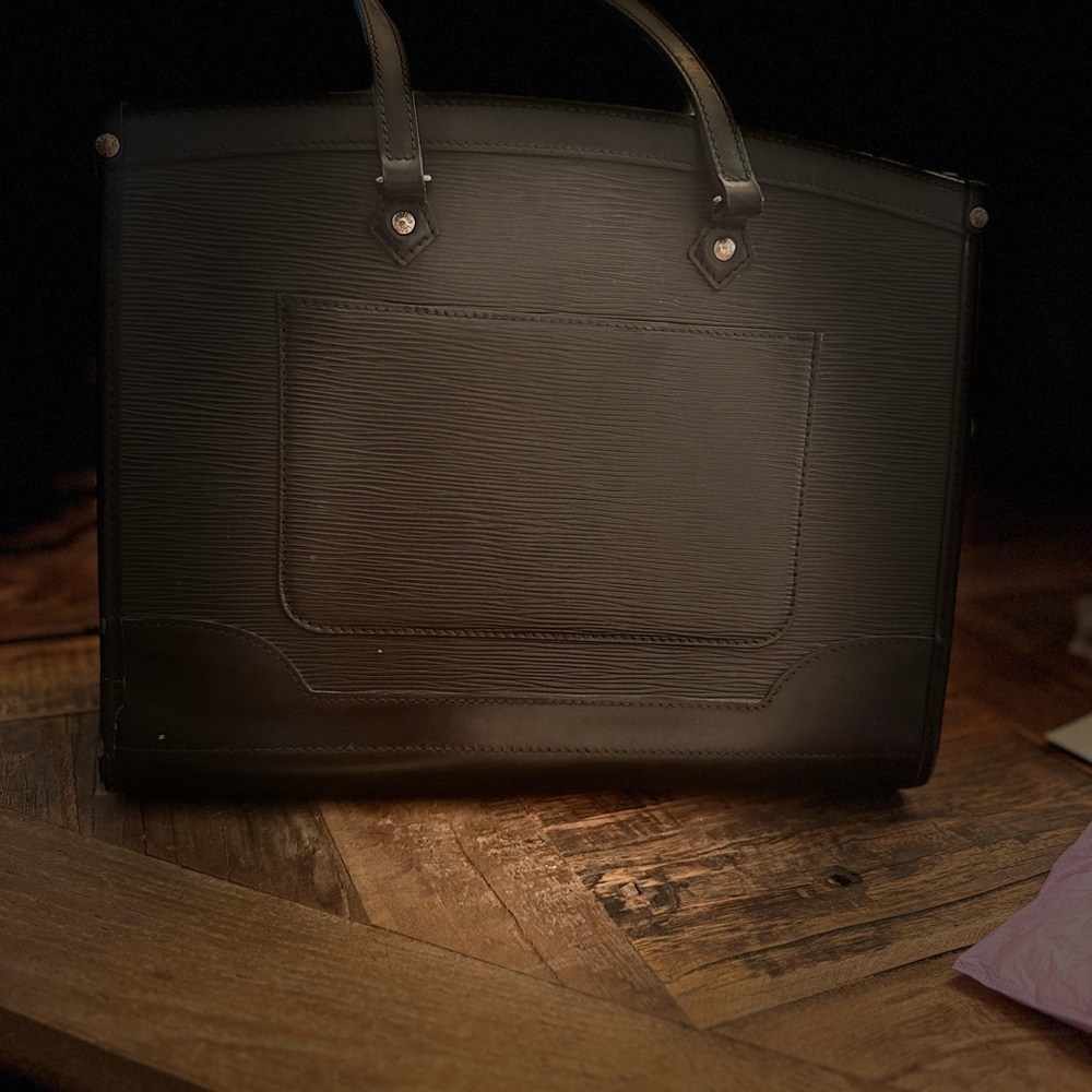 Louis Vuitton Black Epi Leather Tote